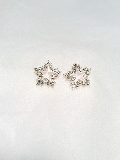 Star Outline Post Earrings#33-22104
