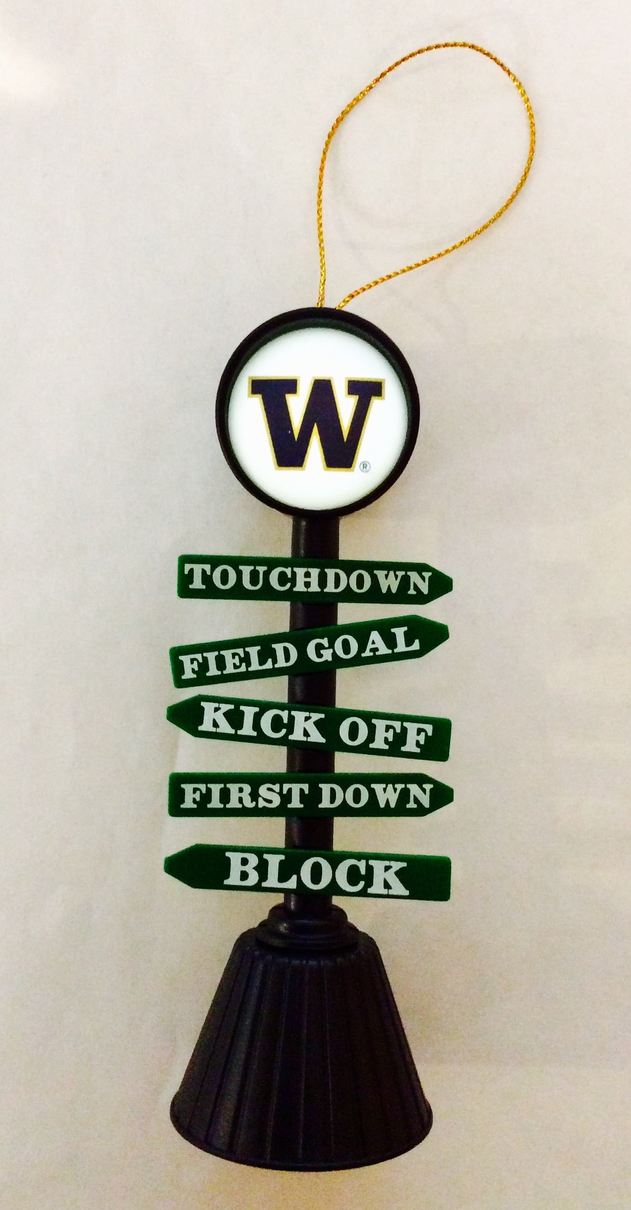 UW Huskies Fan Crossing Light Up Ornament #16-1108