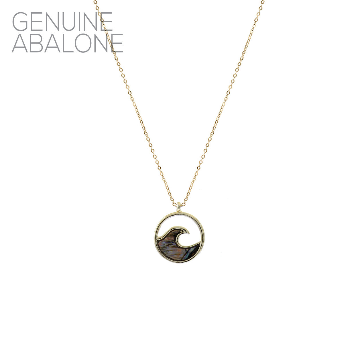 Wave Necklace Abalone #12-17146