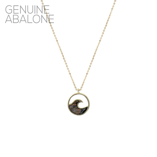 Wave Necklace Abalone #12-17146