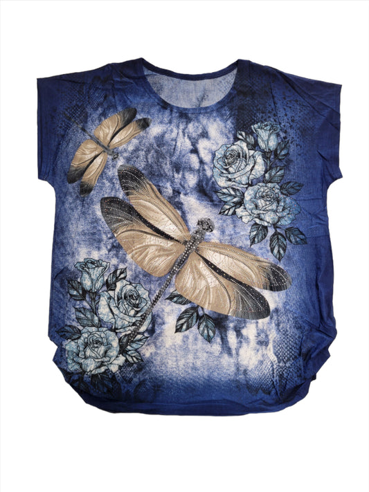 Dragonfly Shirt Rhinestone #78-6397