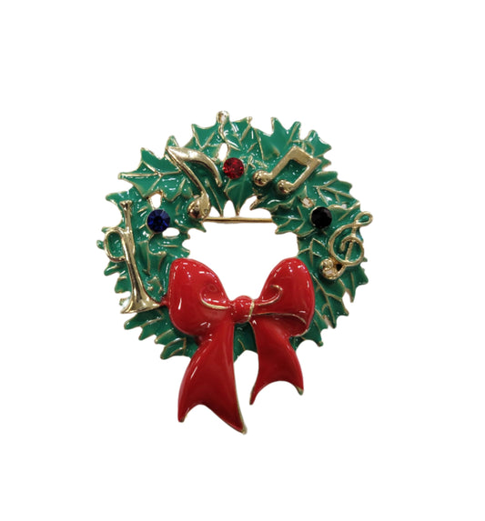 Christmas music wreath #19-1183