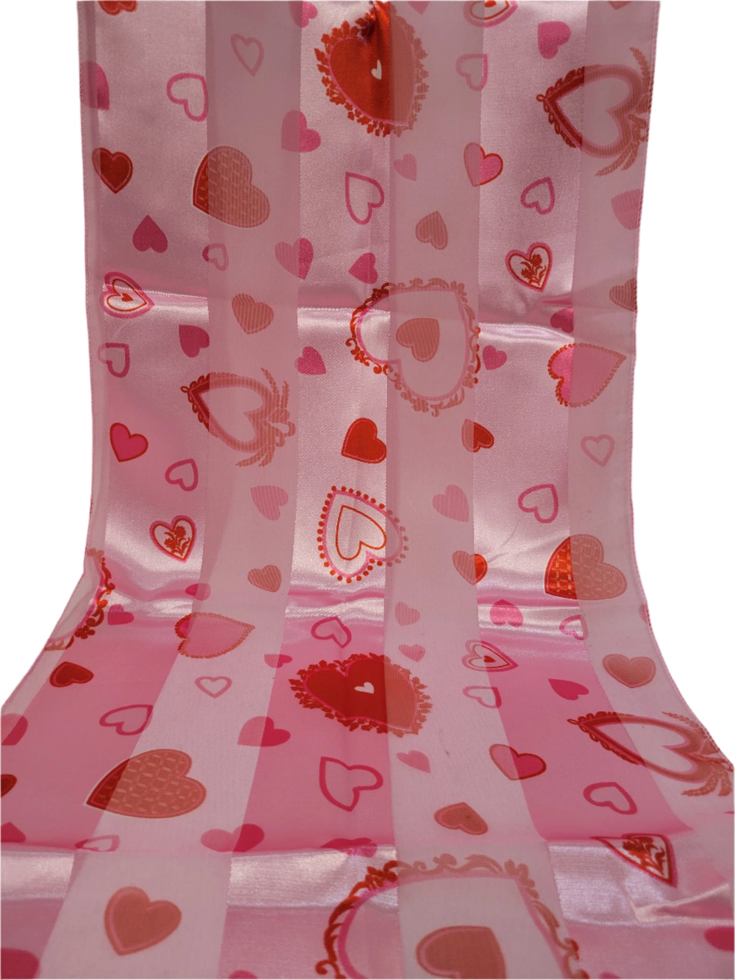 Hearts Valentines Satin Scarf #OS-1163PK