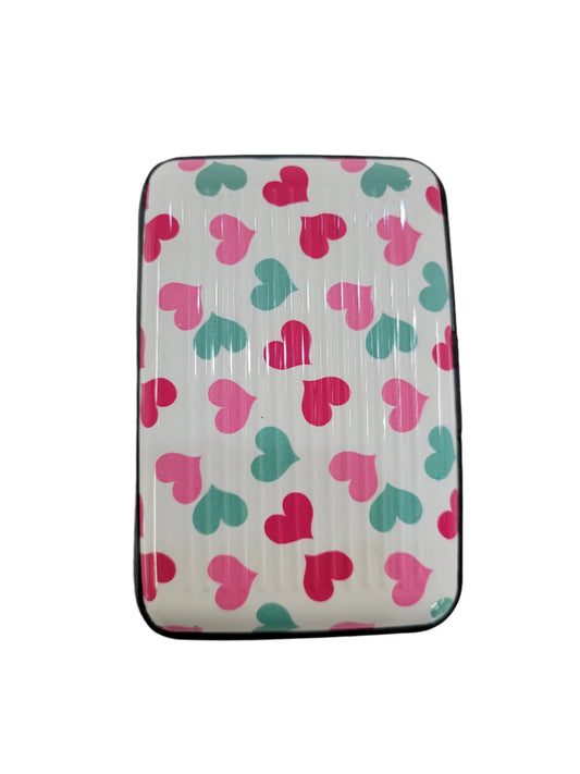 Aluminum Wallet Hearts #65-32625H1