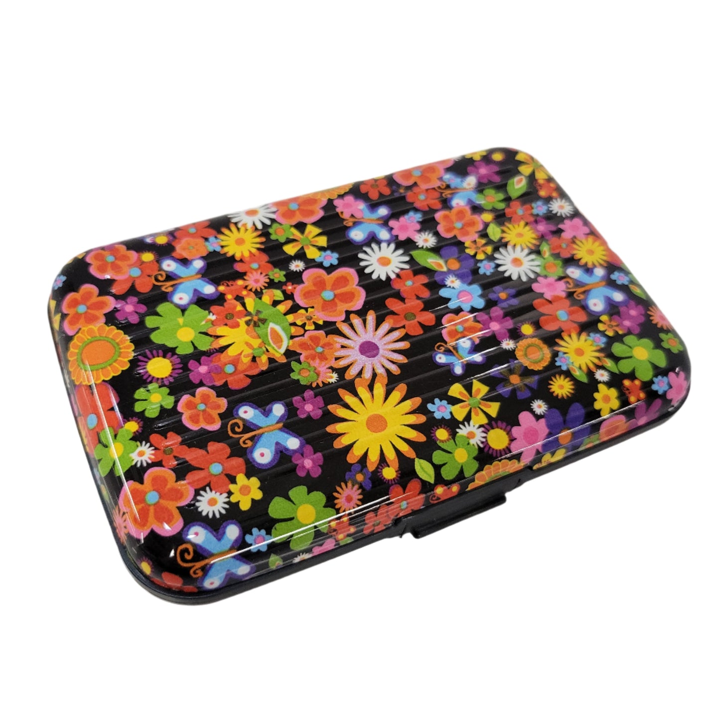 Aluminum Wallet Floral #65-32625FL3