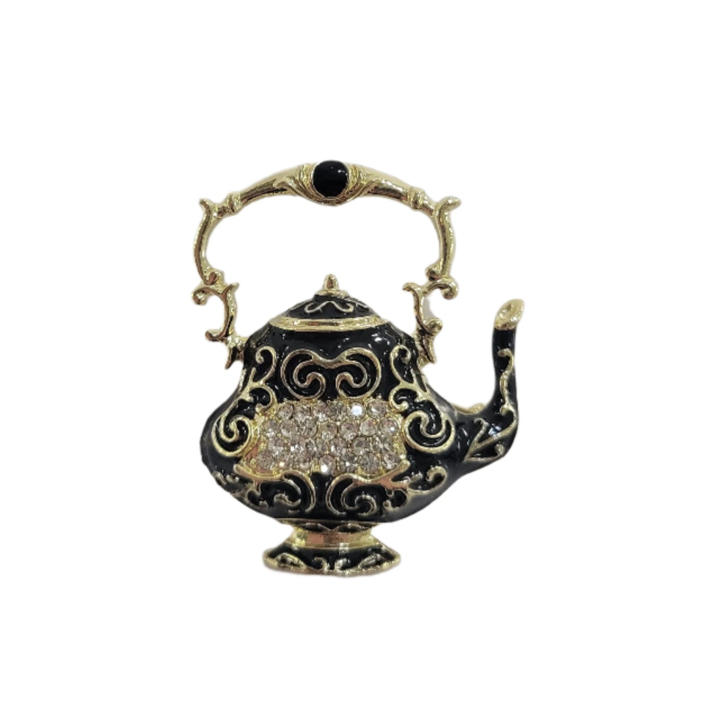 Decorative earring on a light gray background