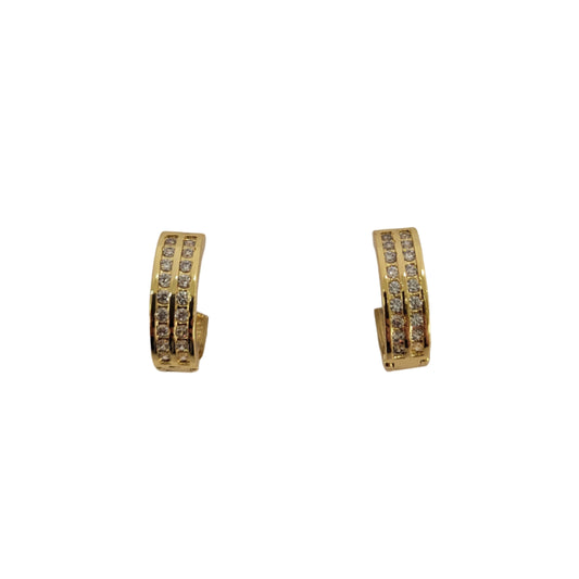 CZ Hoop Earring #60-119