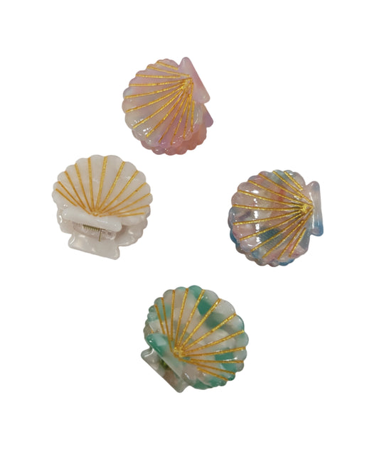 Tiny Sea Shell Hair Claws Assorted