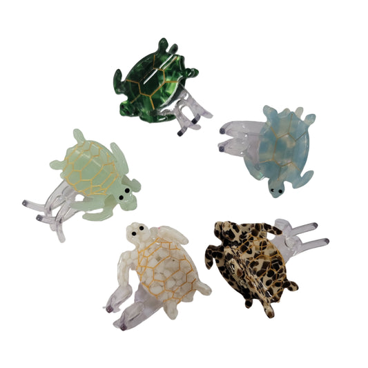 Mini Turtle Hair Claw #88-259009 Assorted