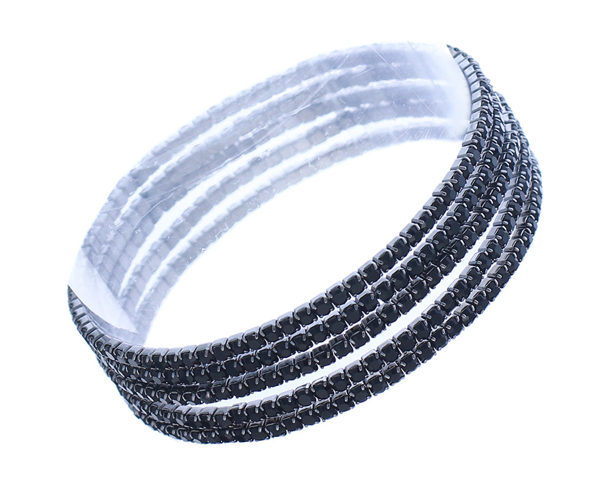 5-Strand Stretch Bracelet #12-83018J Black