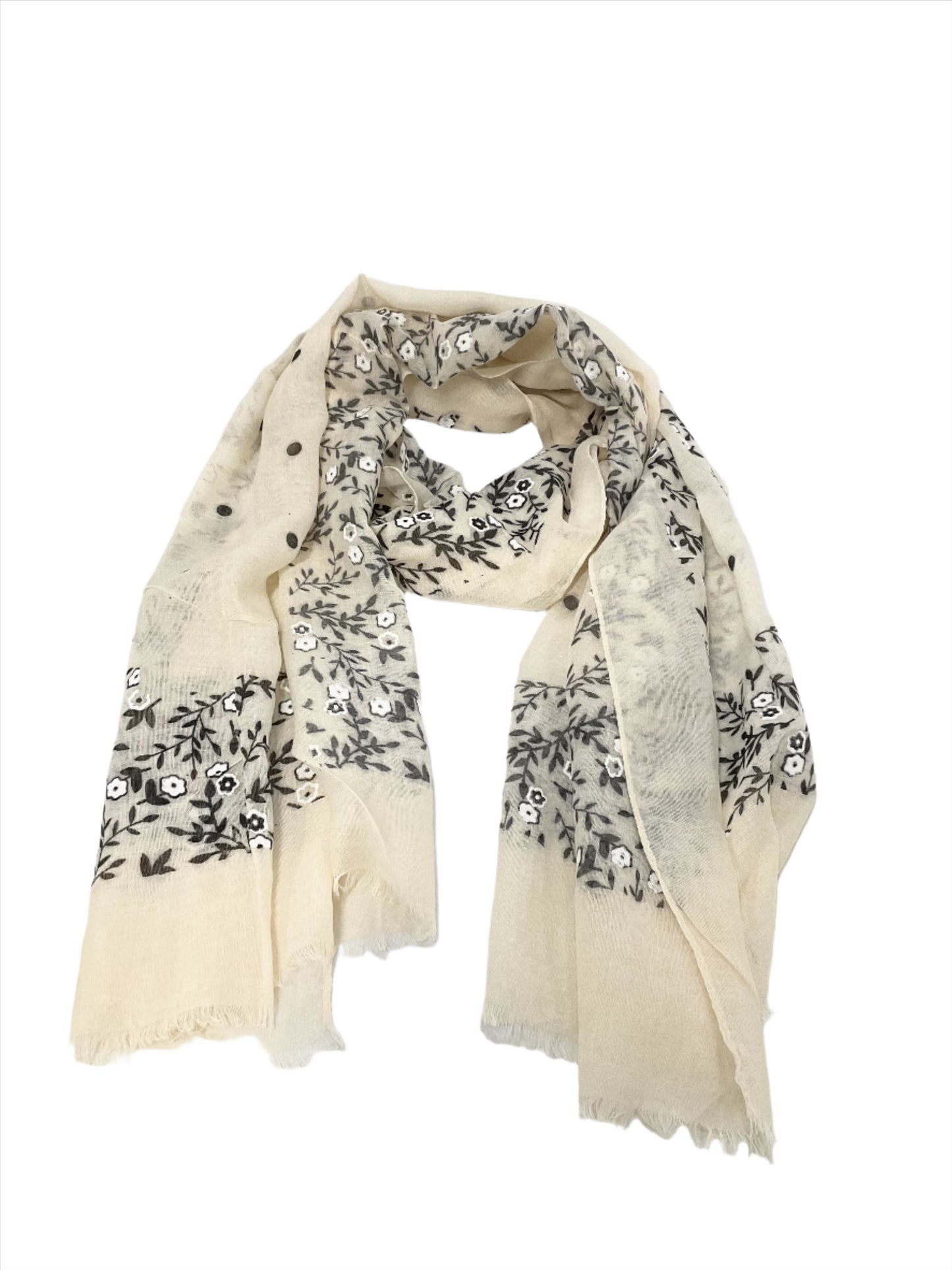 Floral Oblong Scarf #89-93045