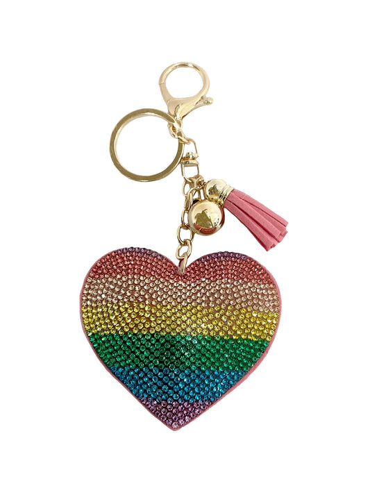 Heart Tassel Keychain #12-31050RB