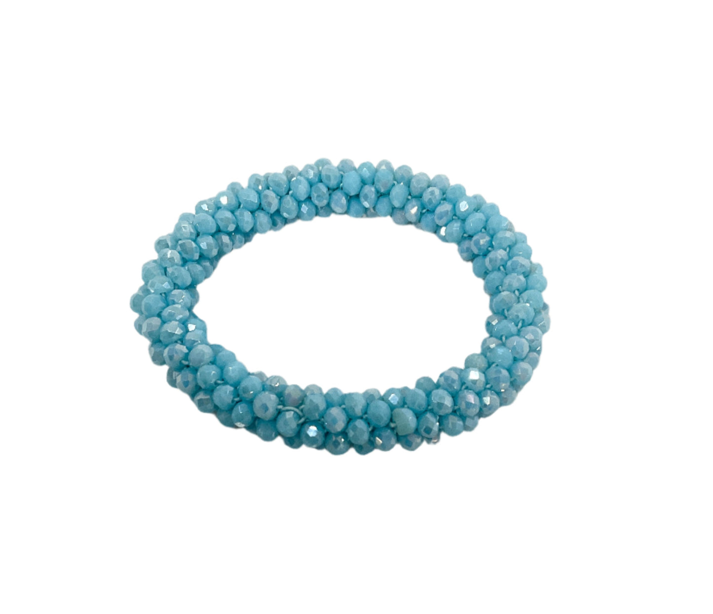 Crystal Beaded Bracelet Blue #12-82973BL