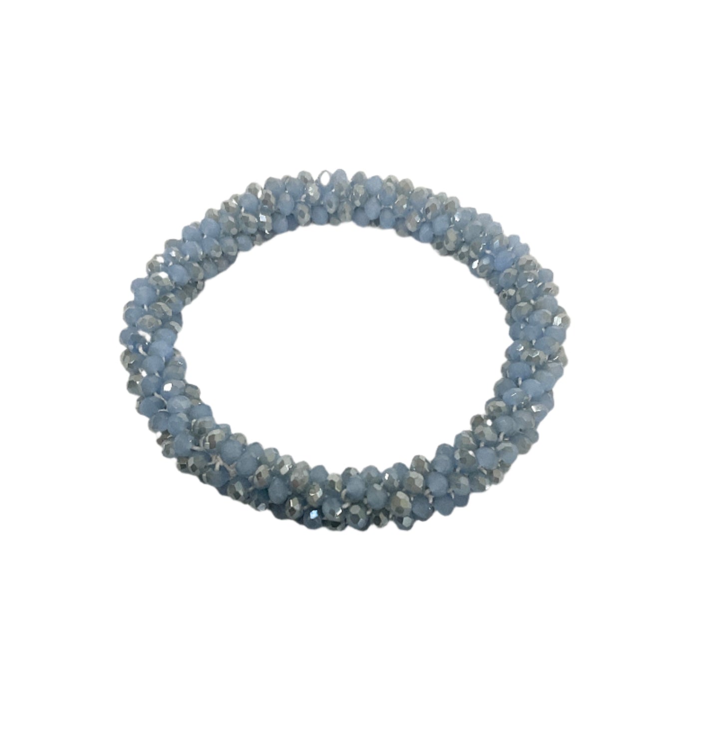 Crystal Beaded Bracelet Blue #12-82973BL