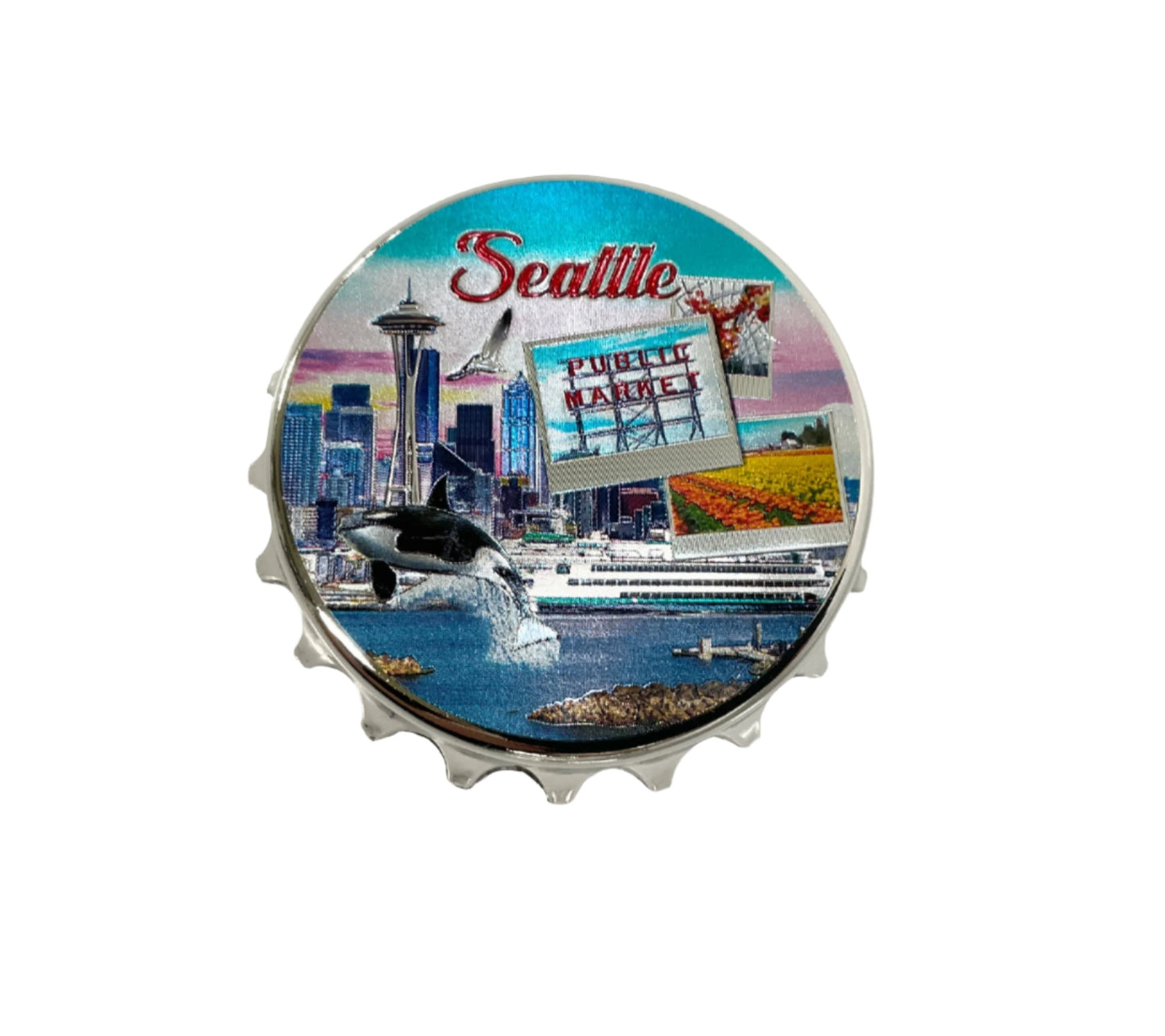 Seattle Gloss Bottle Opener Magnet #88-088247720