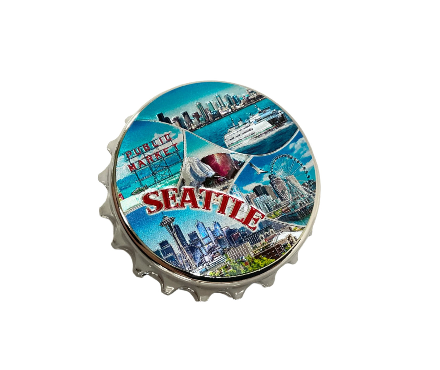 Seattle Gloss Bottle Opener Magnet #88-088247720