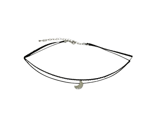 Crescent Moon Choker #12-15450SI