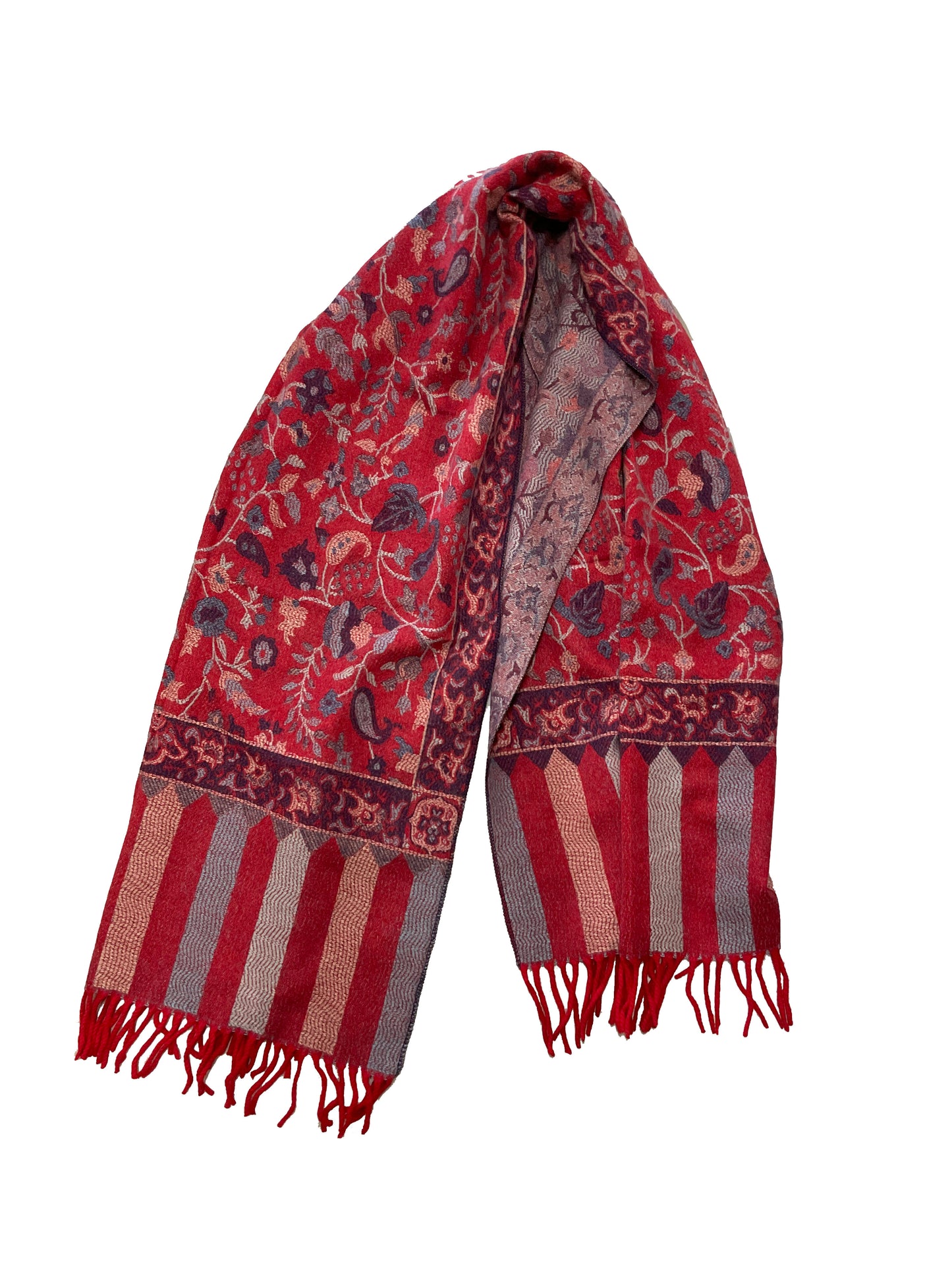 Winter Paisley Scarf #89-24658RD