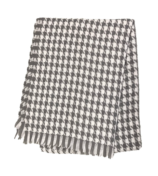 Houndstooth Scarf #88-100523GY