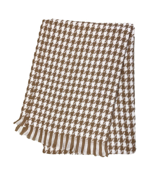 Houndstooth Scarf #88-100523BW