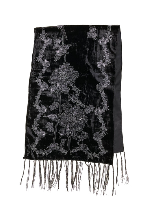 Floral Velvet Scarf #89-12443