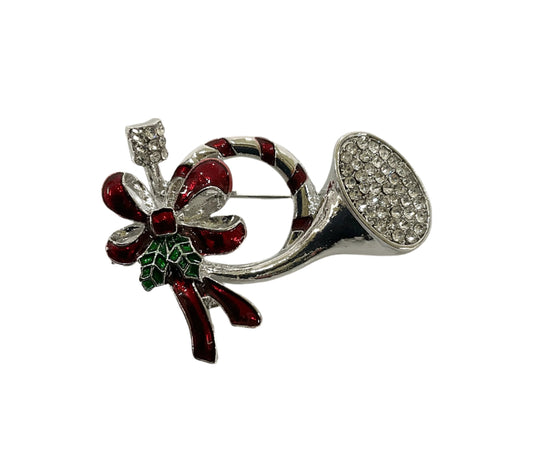 Christmas Horn Pin #89-91826