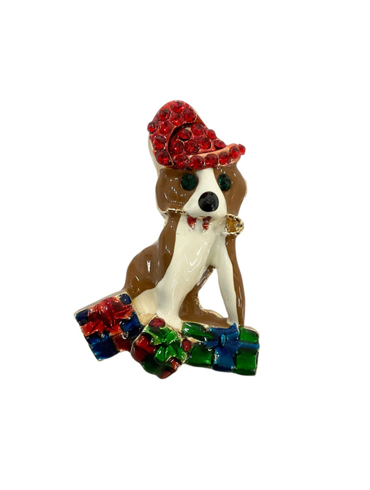 Christmas Pin Dog #19-14225