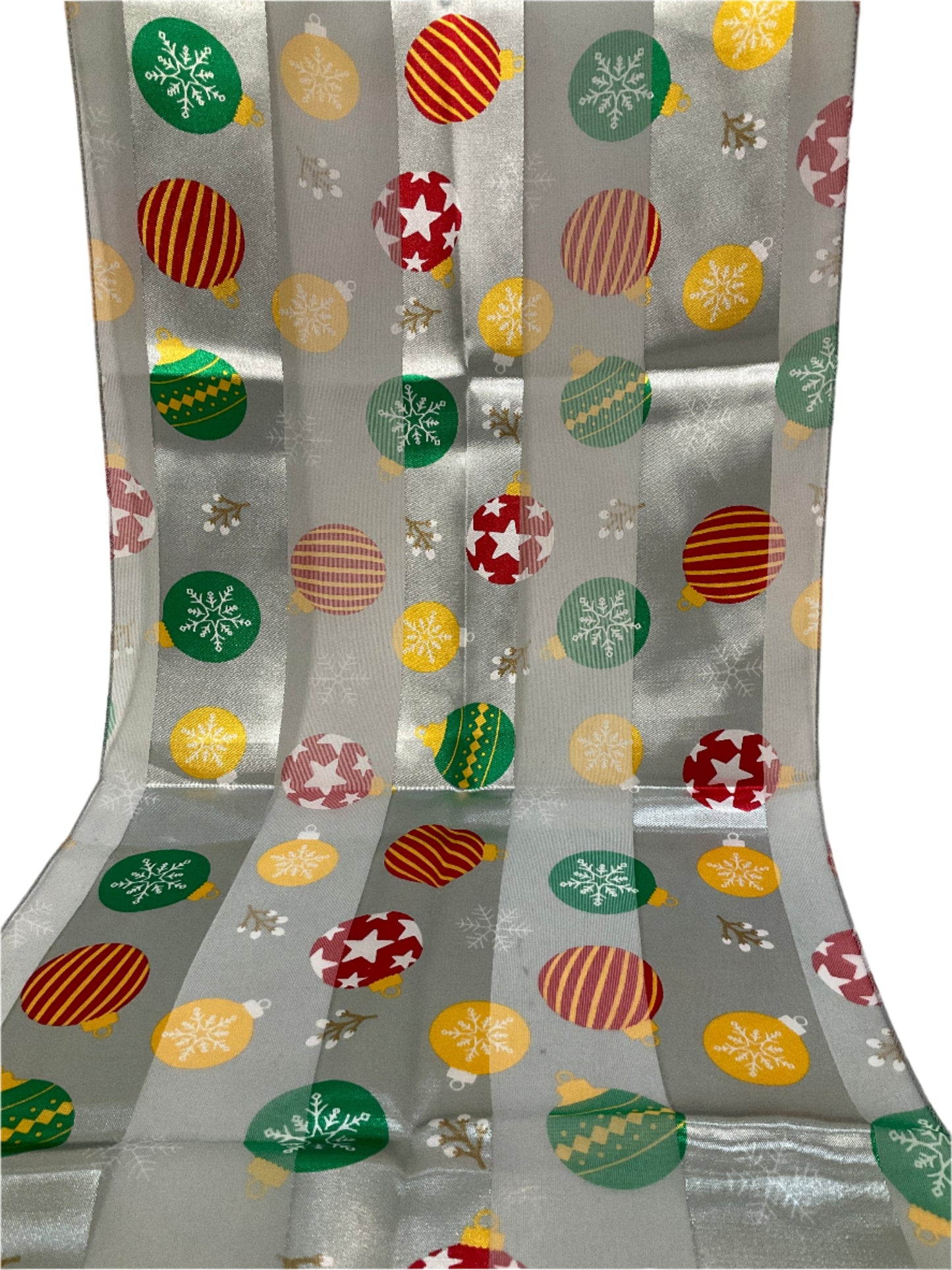 Christmas ornament satin scarf #OS-3019