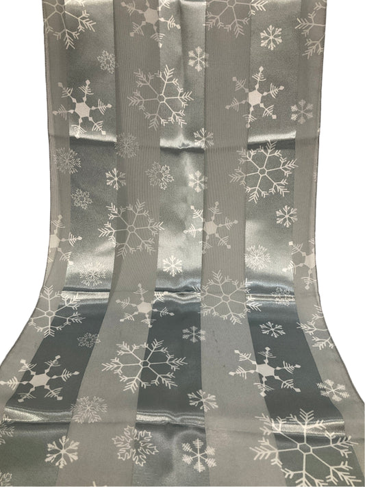 Snowflake Satin Scarf #OS-1510SL