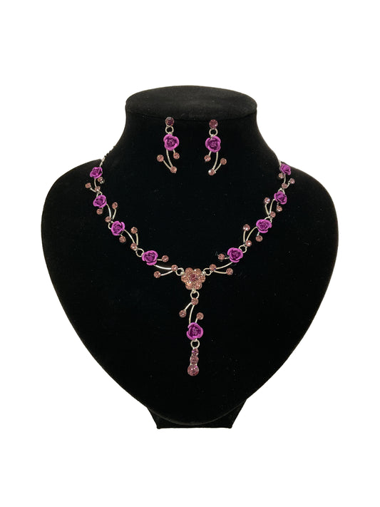 Rose Necklace Set #66-23171PP