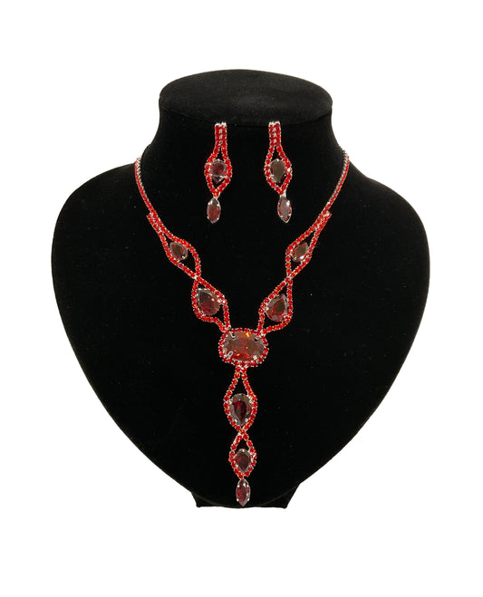 Ruby Necklace Set #66-23105