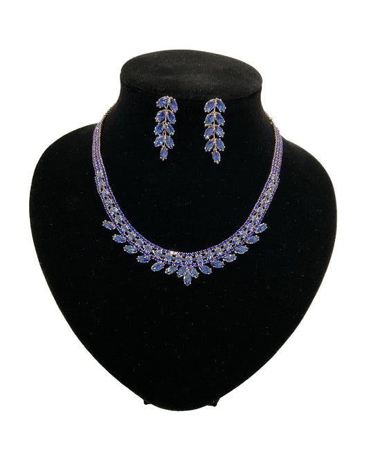 Necklace Earring Set #60-0132BL