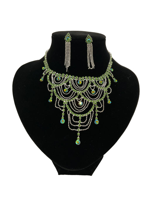 Necklace with Earring Set #66-14046PE