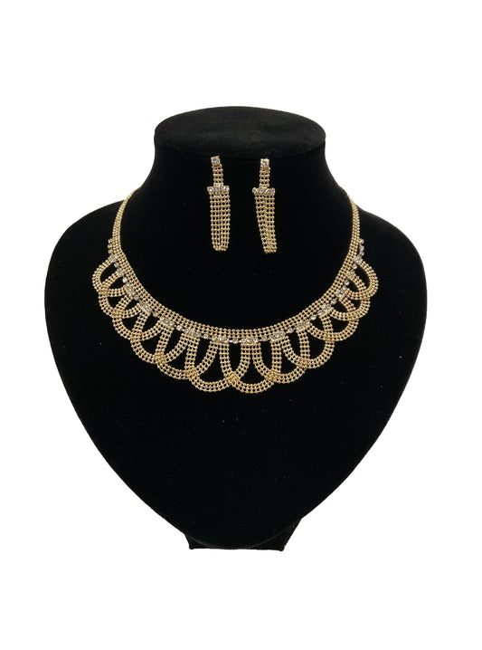 Necklace Earring Set #66-14103GD