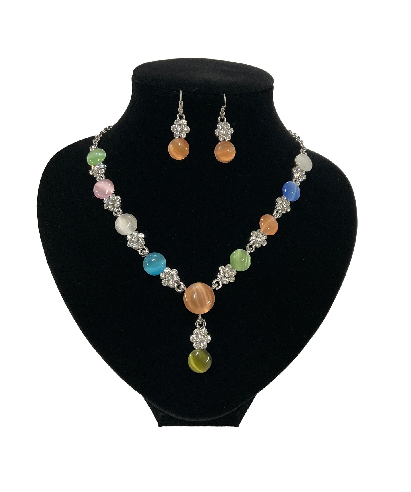 Opal Necklace-Earring Set #28-11229