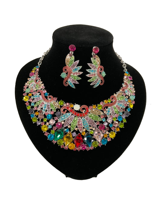 Necklace-Earring Set (MULTI) #66-23185MU