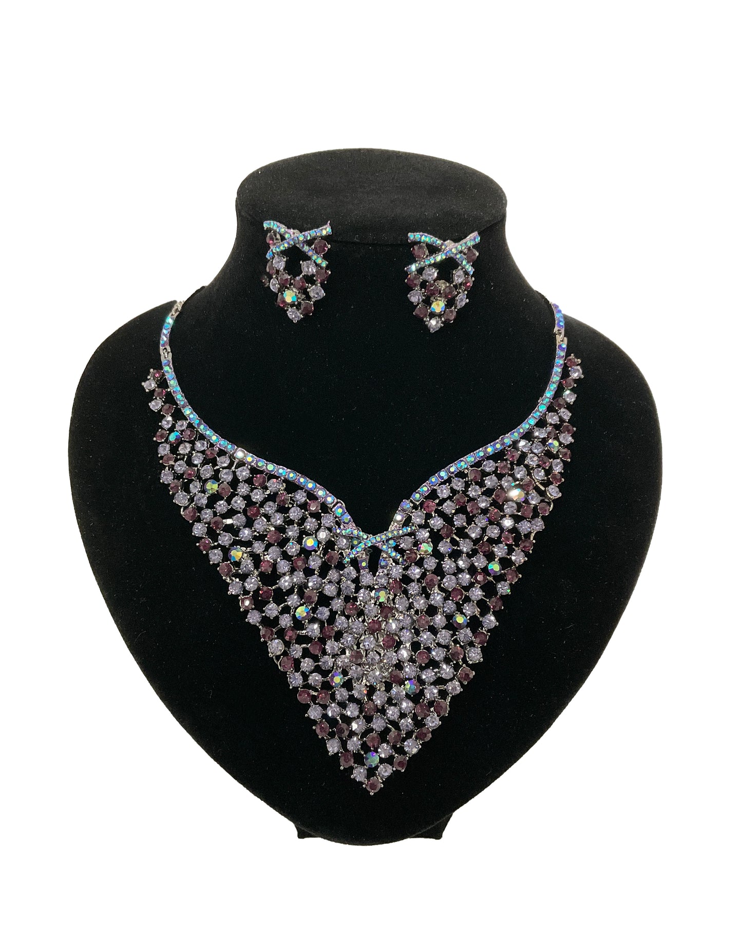 Drop Necklace Earring Set #47-4848PP