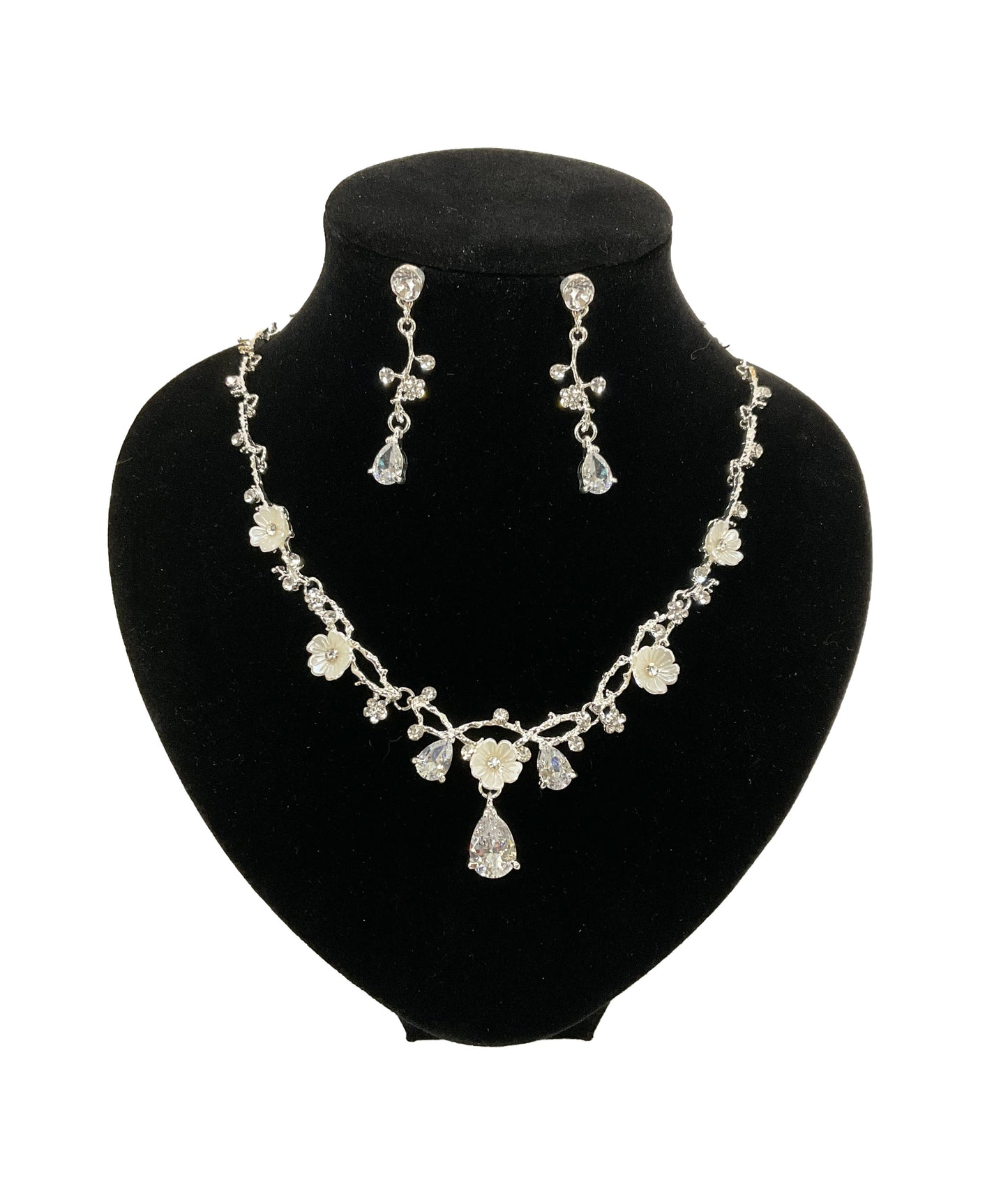 Crystal Floral Necklace Set #89-32084