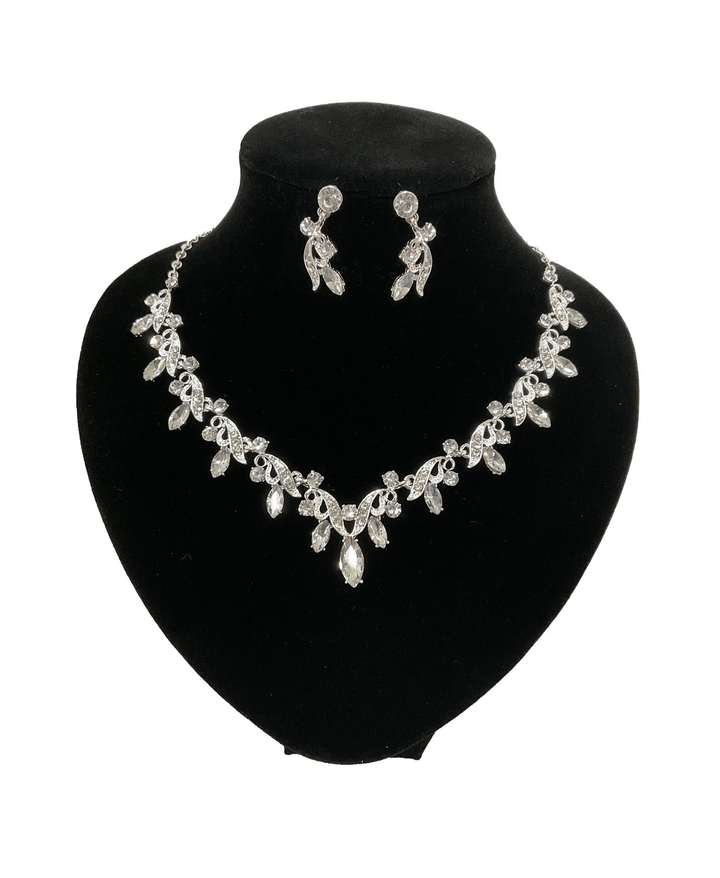 Crystal Floral Necklace Set #89-32086