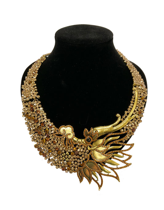 Dragon Statement Necklace Topaz