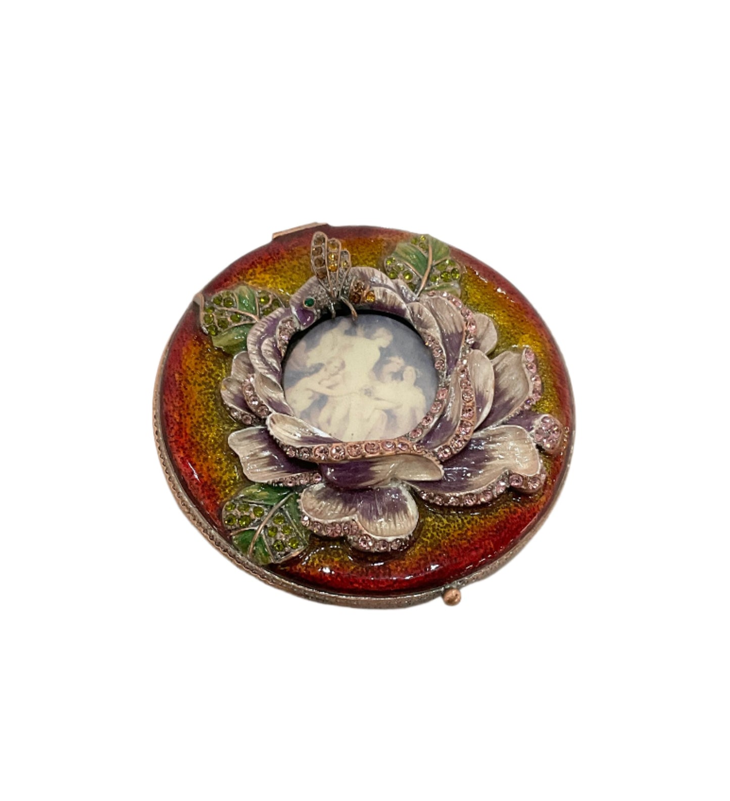 Floral Compact Mirror #20-008