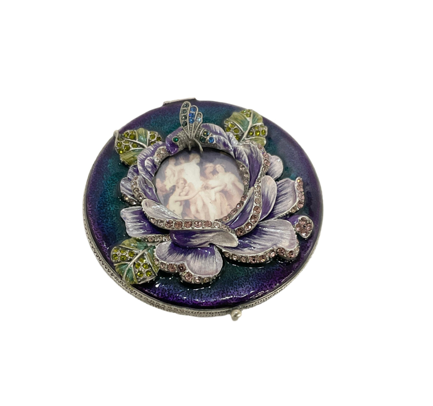 Floral Compact Mirror #20-008