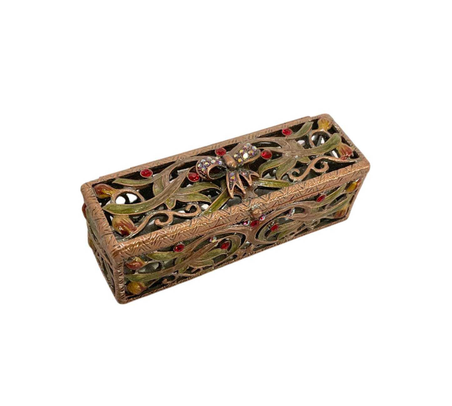 Bow Floral Trinket Box #72-01473