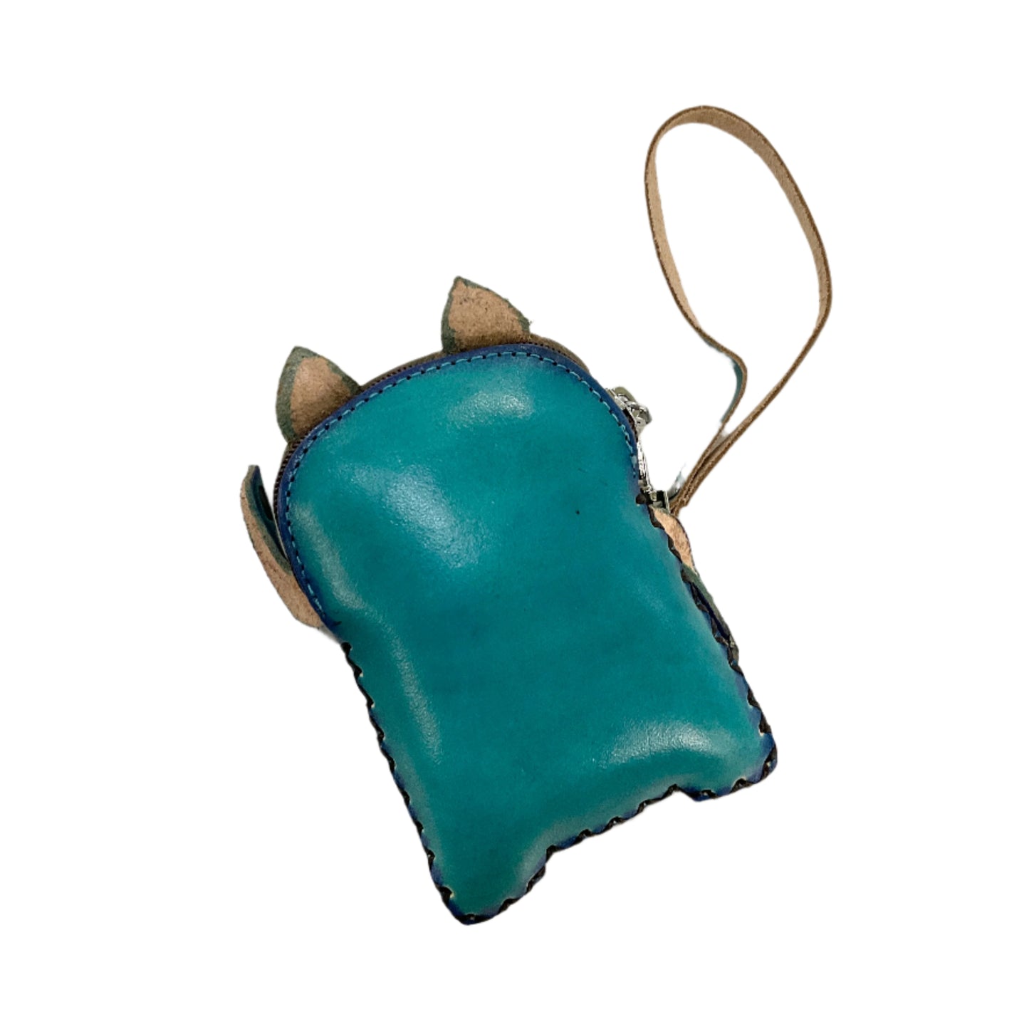 Leather Lucky Cat Coin Purse #88-2518C