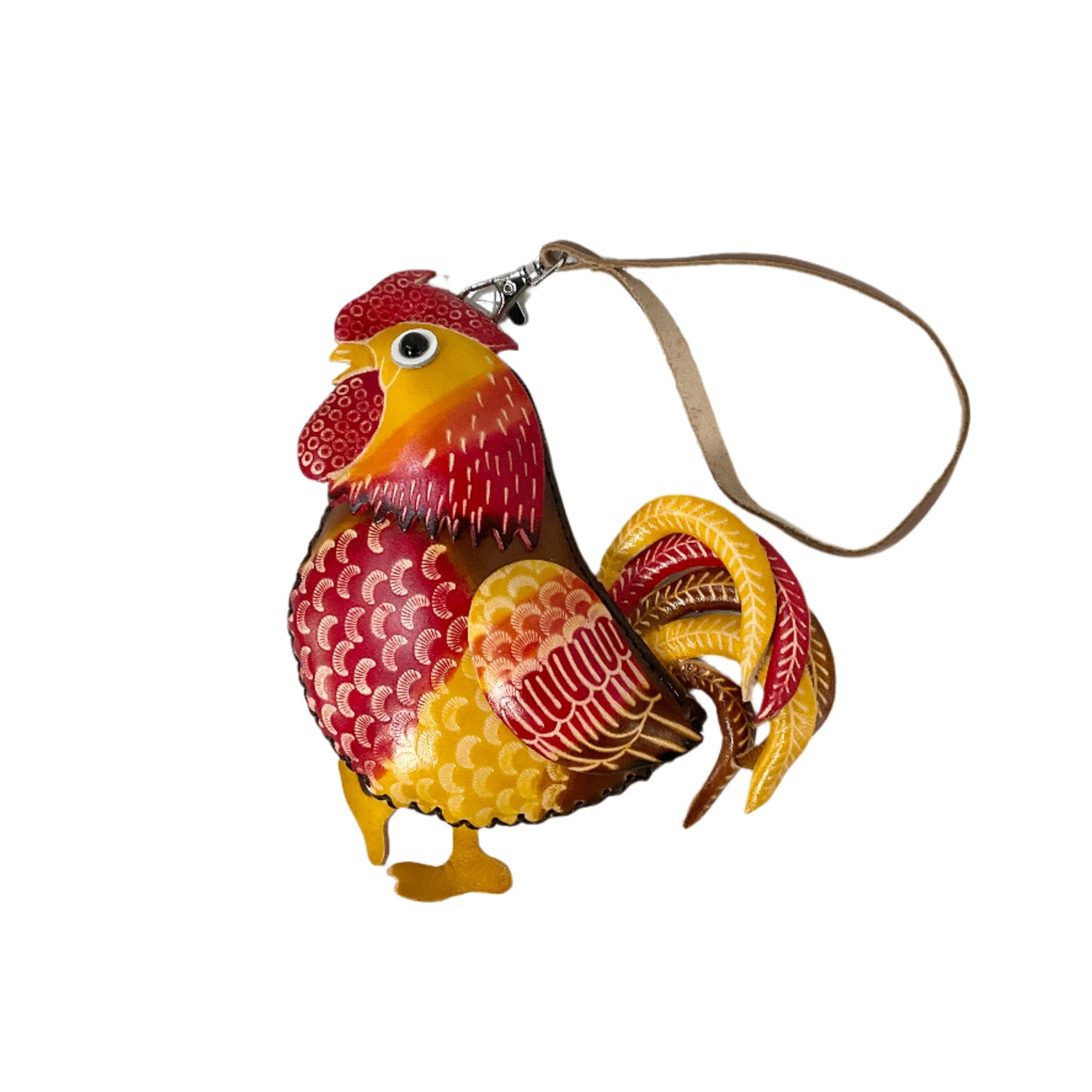 Leather Rooster Coin Purse #88-2518R