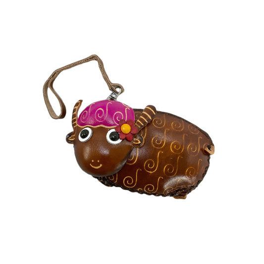 Leather Sheep Coin Purse #88-2518L