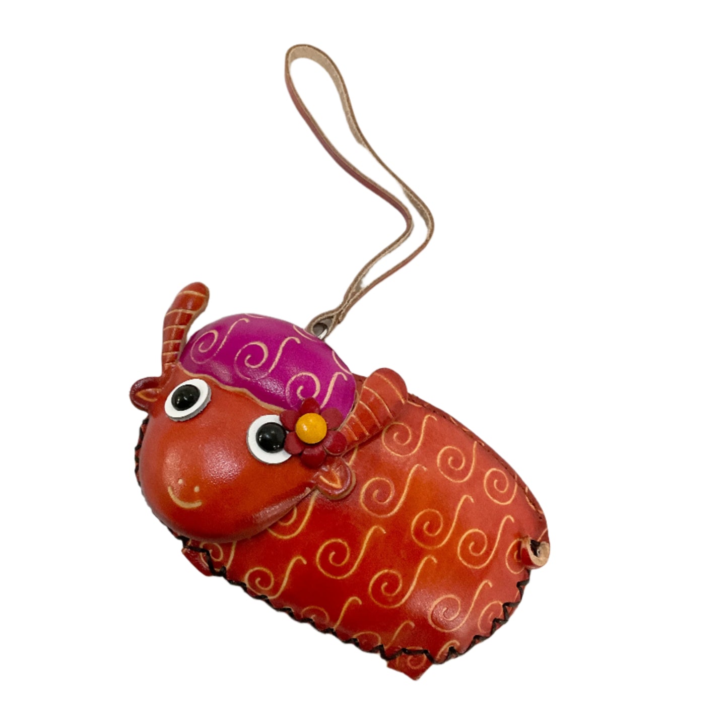 Leather Sheep Coin Purse #88-2518L