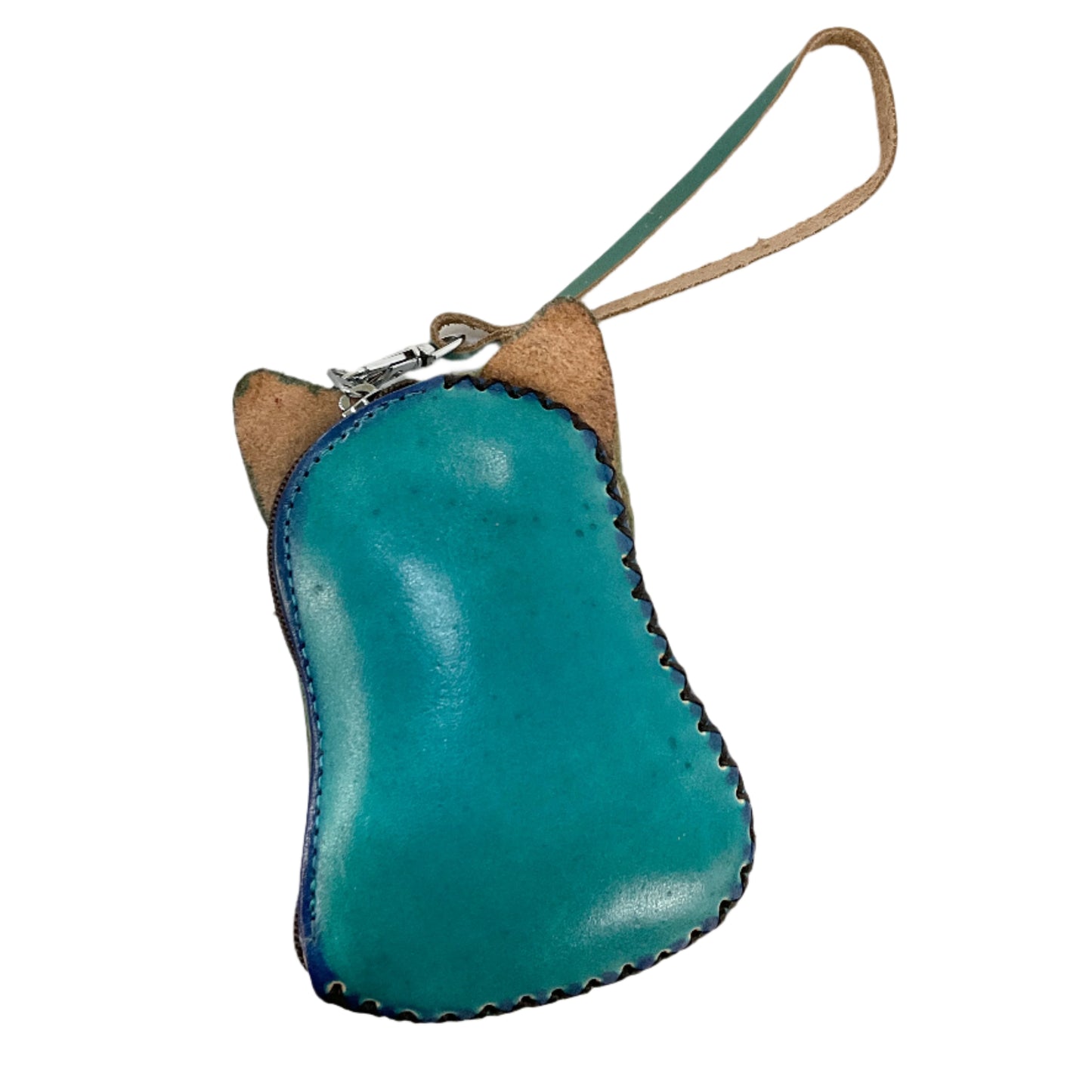 Leather Fish Cat Coin Purse #88-2518C2