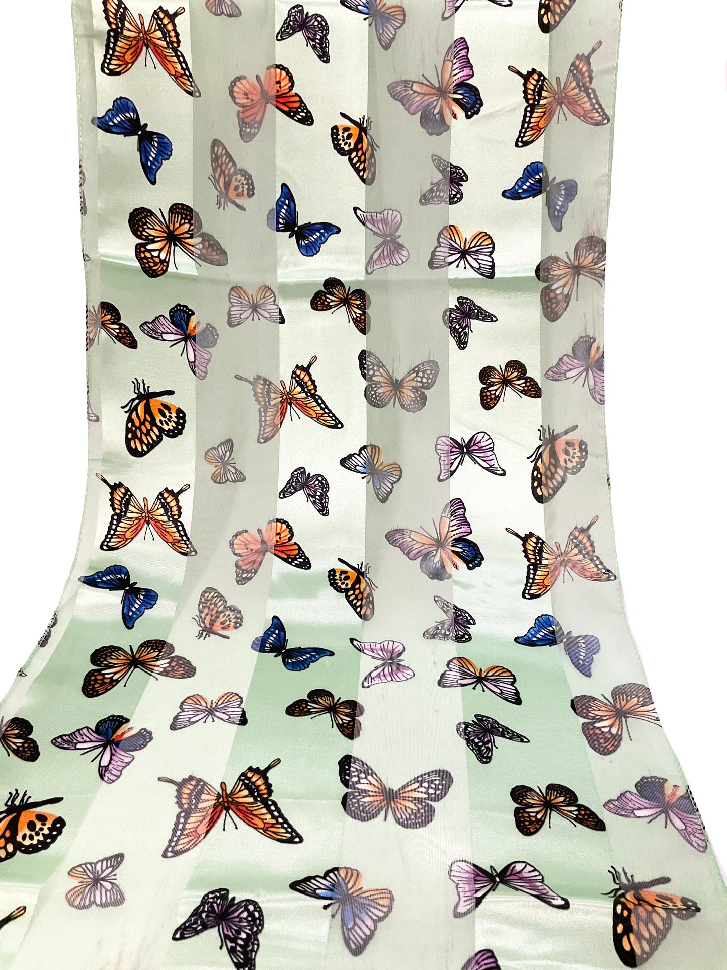 Butterfly satin scarf #ON2014