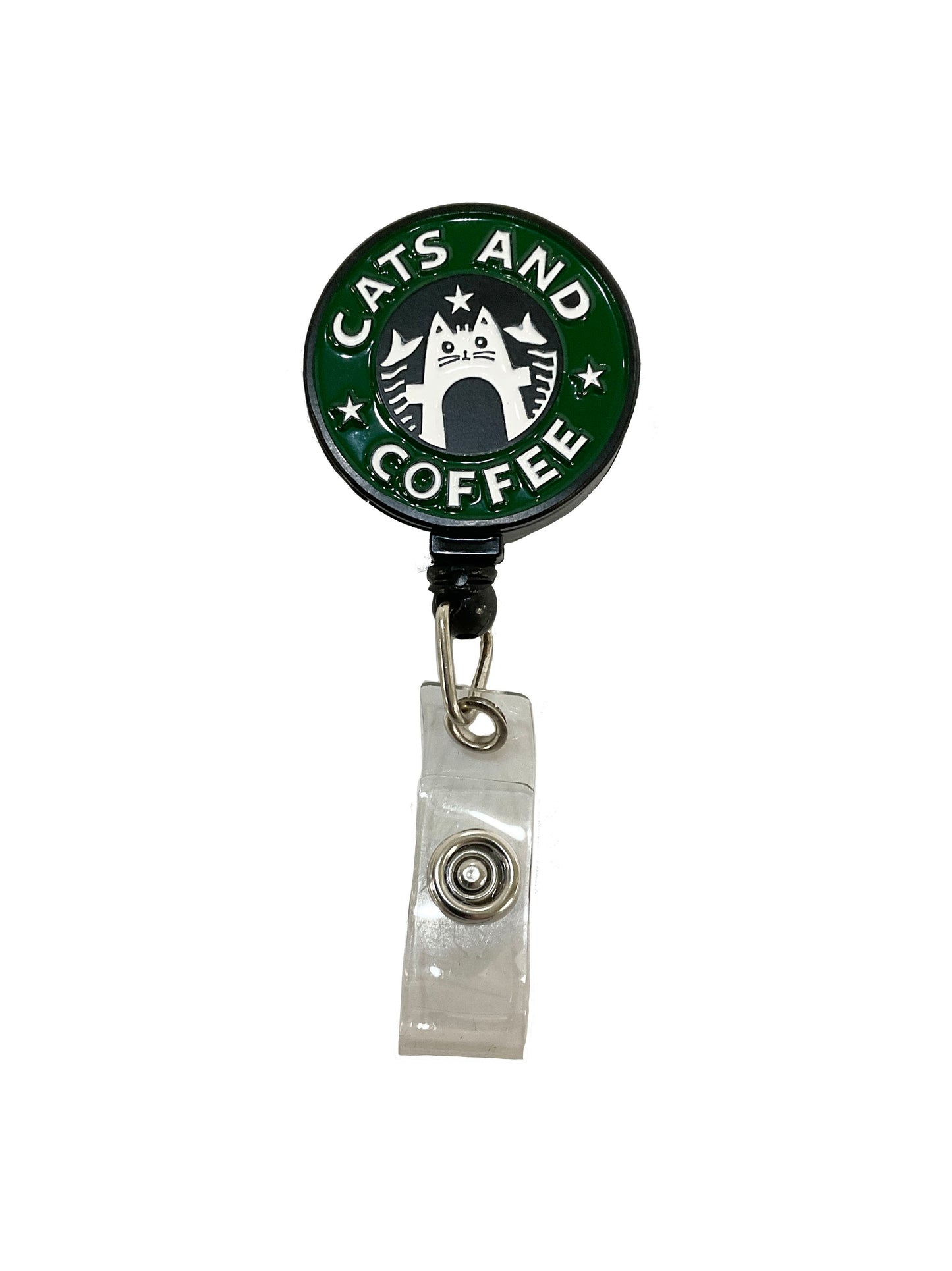 Cat Coffee Badge Reel #86-51112C
